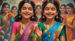 Women-offering-green-bangles-to-Andal-on-Aadi-Pooram-2025